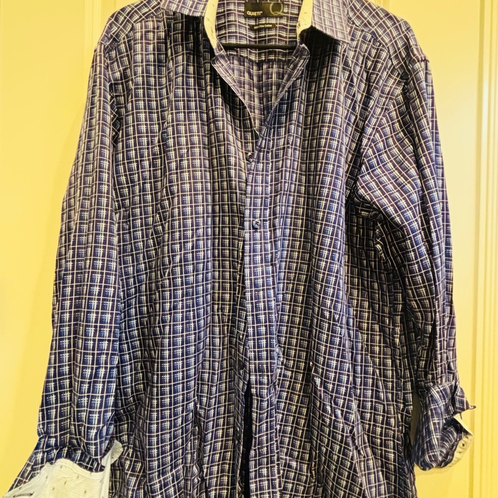 Men's Blue Checkered Shirt
